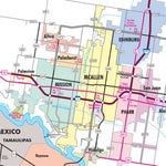 Avenza Systems Inc. Highway Map of McAllen - Texas digital map