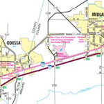 Avenza Systems Inc. Highway Map of Midland and Odessa - Texas digital map