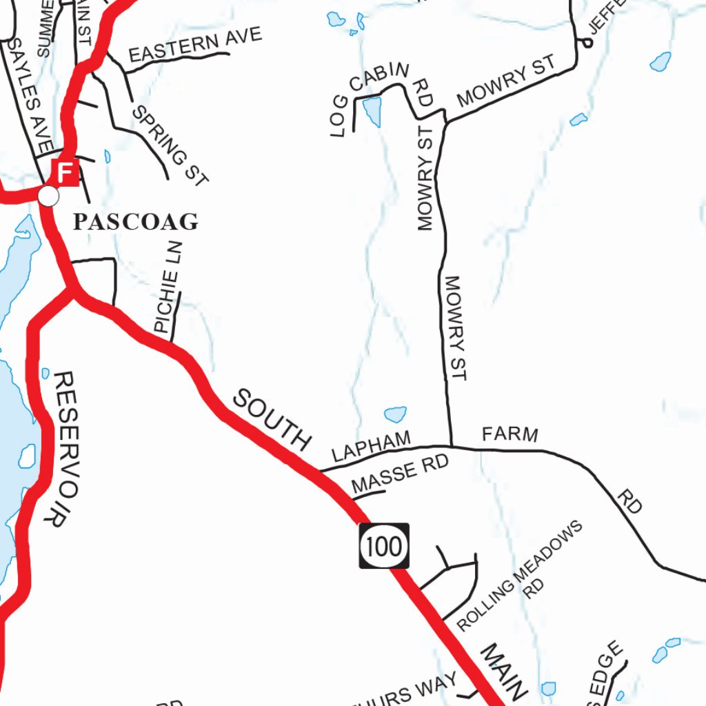 Highway Map of Providence County (Burrillville) Rhode Island by Avenza Systems Inc. Avenza Maps