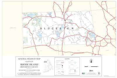 Avenza Systems Inc. Highway Map of Providence County (Glocester) - Rhode Island digital map