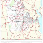 Avenza Systems Inc. Highway Map of Providence County (Johnston/Cranston) - Rhode Island digital map