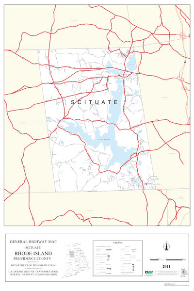 Avenza Systems Inc. Highway Map of Providence County (Scituate) - Rhode Island digital map