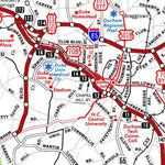 Avenza Systems Inc. Highway Map of Raleigh and Durham - North Carolina digital map