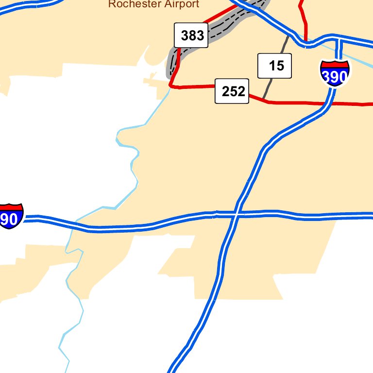 Compass Road Rochester Map Highway Map of Rochester - New York by Avenza Systems Inc. | Avenza Maps