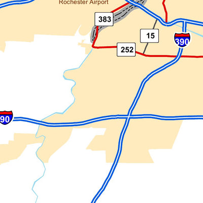 Avenza Systems Inc. Highway Map of Rochester - New York digital map