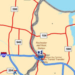 Avenza Systems Inc. Highway Map of Rochester - New York digital map