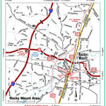 Avenza Systems Inc. Highway Map of Rocky Mount - North Carolina digital map