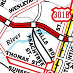 Avenza Systems Inc. Highway Map of Rocky Mount - North Carolina digital map