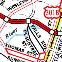 Avenza Systems Inc. Highway Map of Rocky Mount - North Carolina digital map