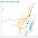 Avenza Systems Inc. Highway Map of Saratoga Springs - New York digital map