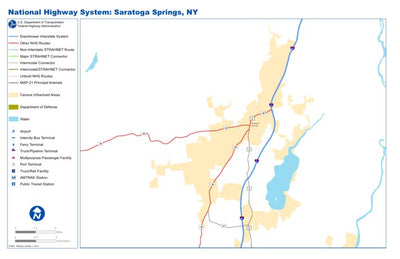 Avenza Systems Inc. Highway Map of Saratoga Springs - New York digital map