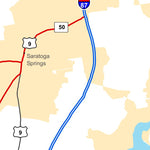 Avenza Systems Inc. Highway Map of Saratoga Springs - New York digital map