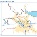 Avenza Systems Inc. Highway Map of Syracuse - New York digital map