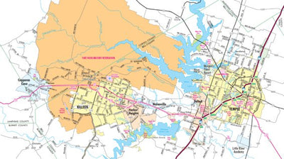 Avenza Systems Inc. Highway Map of Temple - Texas Area digital map