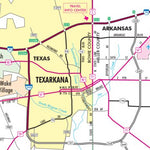 Avenza Systems Inc. Highway Map of Texarkana - Texas digital map