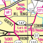 Avenza Systems Inc. Highway Map of Tyler - Texas digital map