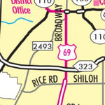 Avenza Systems Inc. Highway Map of Tyler - Texas digital map