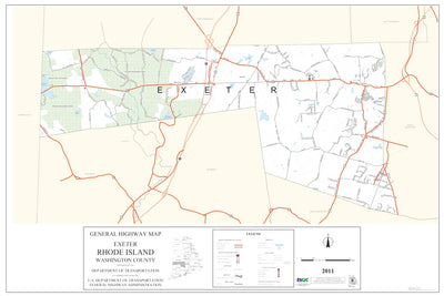 Avenza Systems Inc. Highway Map of Washington County (Exeter) - Rhode Island digital map