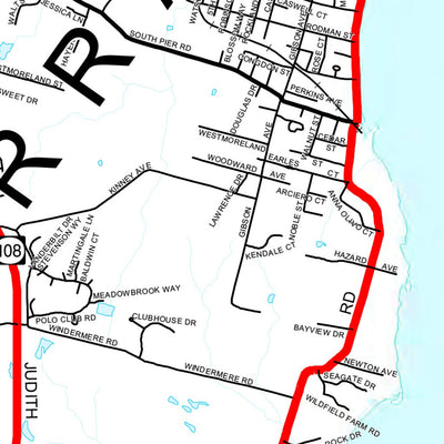 Avenza Systems Inc. Highway Map of Washington County (Narragansett) - Rhode Island digital map