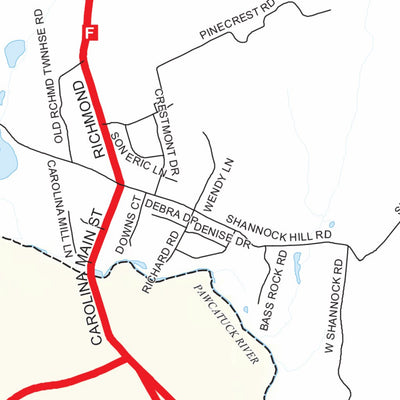 Avenza Systems Inc. Highway Map of Washington County (Richmond) - Rhode Island digital map