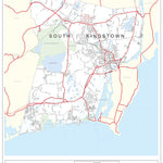 Avenza Systems Inc. Highway Map of Washington County (South Kingstown) - Rhode Island digital map