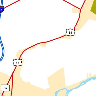 Avenza Systems Inc. Highway Map of Watertown - New York digital map