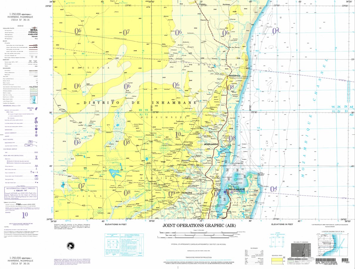 Inhambane, Mozambique - sf-36-16 Map by Avenza Systems Inc. | Avenza Maps