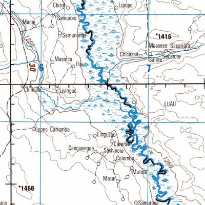Avenza Systems Inc. Longa, Angola - sd-34-9 digital map