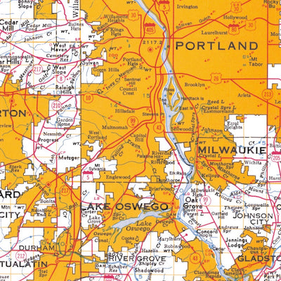 Avenza Systems Inc. Lower Willamette and Sandy Drainage Basins, Oregon digital map