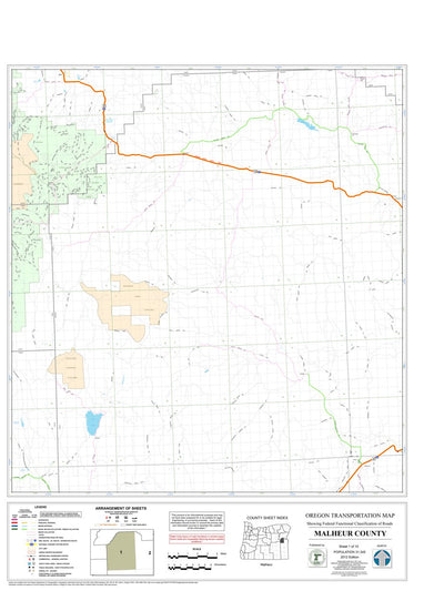 Avenza Systems Inc. Malheur County Sheet 1 digital map