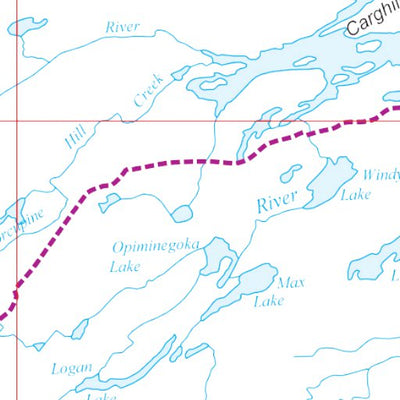 Avenza Systems Inc. Manitoba Highways - Cross Lake First Nation Area digital map