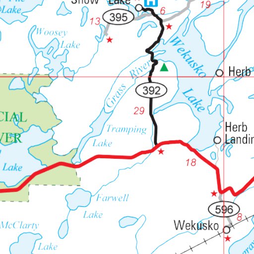Manitoba Highways Flin Flon Map by Avenza Systems Inc. Avenza Maps