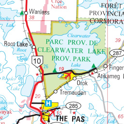 Manitoba Highways Flin Flon Map by Avenza Systems Inc. Avenza Maps