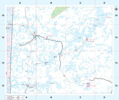 Avenza Systems Inc. Manitoba Highways - Nelson House Area digital map