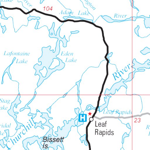 Manitoba Highways - Nelson House Area Map by Avenza Systems Inc ...