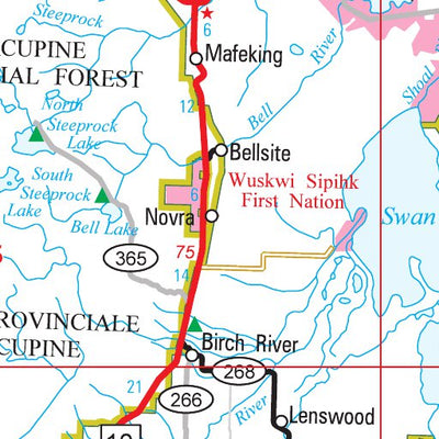 Avenza Systems Inc. Manitoba Highways - Swan River digital map