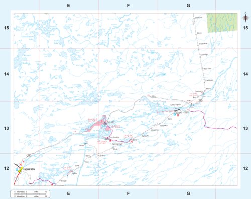 Manitoba Highways - Thompson Map by Avenza Systems Inc. | Avenza Maps