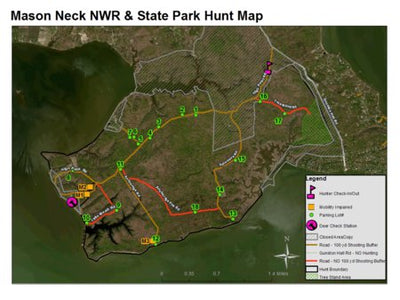 Avenza Systems Inc. Mason Neck NWR and State Park Hunt Map 2016 digital map