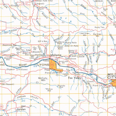 Avenza Systems Inc. Middle Willamette Drainage Basin - Oregon digital map