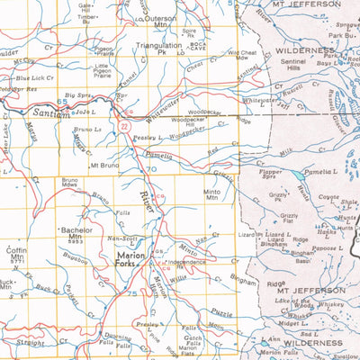 Avenza Systems Inc. Middle Willamette Drainage Basin - Oregon digital map