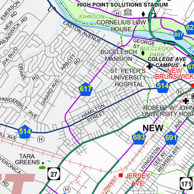 Avenza Systems Inc. Middlesex County - New Jersey digital map