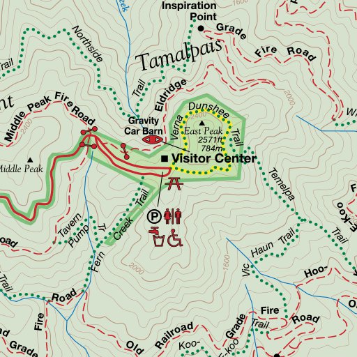 Mount Tamalpais State Park Map by Avenza Systems Inc. Avenza