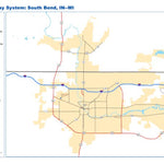 Avenza Systems Inc. National Highway System: South Bend, IN/MI digital map