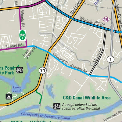 Avenza Systems Inc. New Castle County Delaware - Bicycle Map digital map
