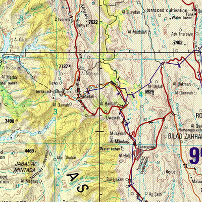 Avenza Systems Inc. NF 37-16 Al Bāḩah: Saudi Arabia digital map