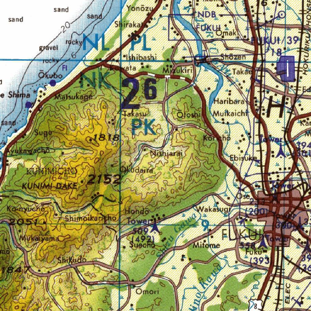 NJ-53-15 Fukui, Japan Map by Avenza Systems Inc. | Avenza Maps