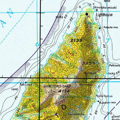 Avenza Systems Inc. NL-55-10 Yuzhno-Kurilsk, Japan/USSR digital map