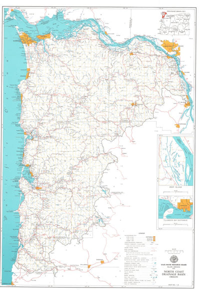 Avenza Systems Inc. North Coast Drainage Basin - Oregon digital map