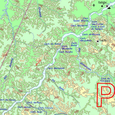 Avenza Systems Inc. Northern Brazil Physical Relief digital map