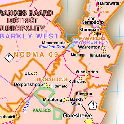 Avenza Systems Inc. Northern Cape, South Africa digital map